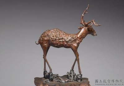 图片[2]-Carved wood root carving of an auspicious deer and spirit fungus, 18th century, Qing dynasty-China Archive